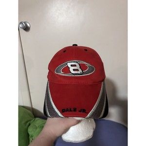 Dale Earnhardt Jr #8 Red & Black Hat